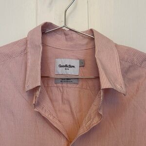 Goodfellow & Co Light Pink Thin-Striped Men's Button-Down Shirt